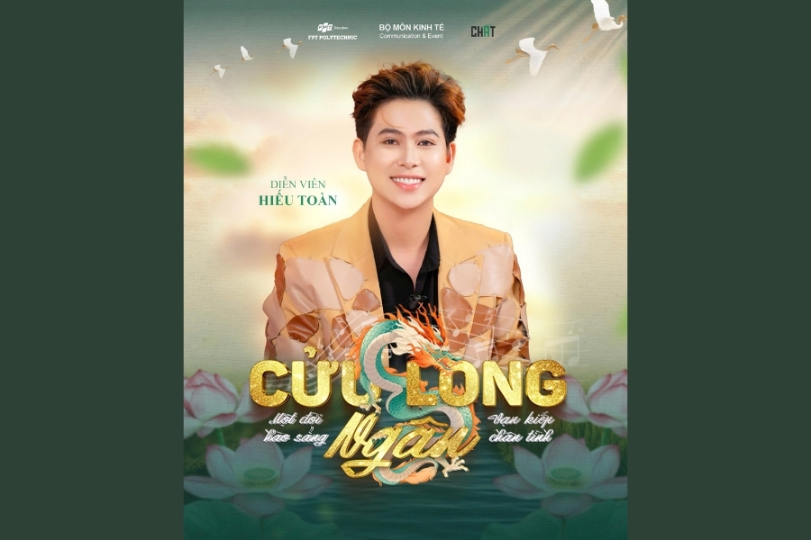 Hiếu Toàn đảm nhiệm vai Tuấn trong chương trình Cửu Long Ngân